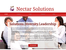 Tablet Screenshot of nectar-solutions.com